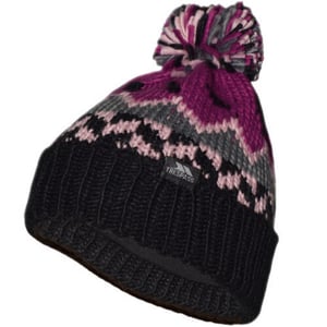 Trespass Barn Twiglet Chunky Stickad Fleece Fodrad Mössa (Lila Orkidé)