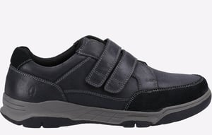 Hush Puppies Fabian Double Strap Läderskor För Män I Svart