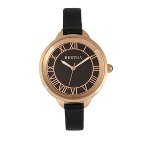 Bertha Madison Zonnewijzer Horloge met Leren Band