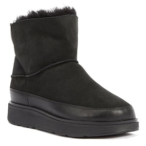 FitFlop Shearling Dameslaarzen Zwart