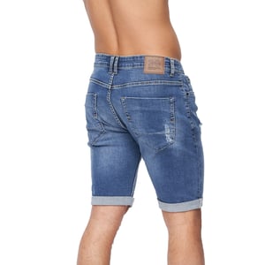 Crosshatch Heren Riptrey Abraised Denim Shorts (Tussentijdse wasbeurt)