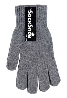 Stickade Magic Thermal Wool-handskar för damer / damer för kallt väder