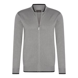 Cappuccino Italia Tröjor Cardigan med hel dragkedja Grå