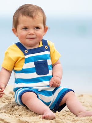 Kite Clothing Stripy Knit Dungarees