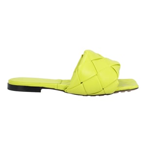 Bottega Veneta Lido Platter Sandalen geel
