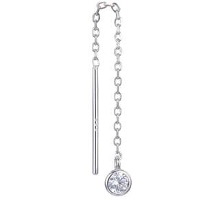Gena.paris 'Round' Dames 925 Zilveren Dangles - Zilver GBO1530/35-W