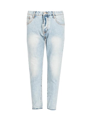 Takeshy Kurosawa Jeans Open-End Morot Herr Blå