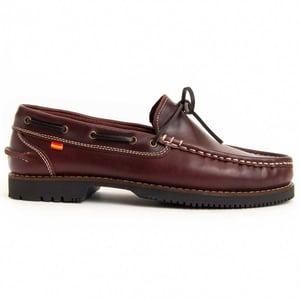 Purapiel Boat Shoes Puranautic2 In Burgundy