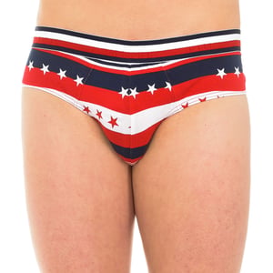 Men's breathable fabric brief with anatomical front UM0UM01396