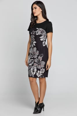 Black Floral Dress by Conquista