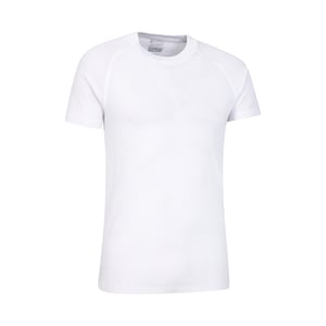 Mountain Warehouse Heren Talus Ronde Hals Thermo Top met Korte Mouwen (Wit)
