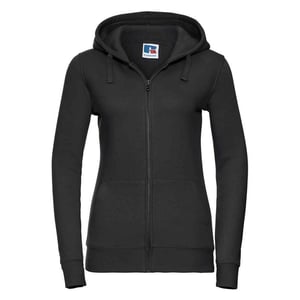 Russell Womens/Ladies Authentic Full Zip Hoodie (Black)