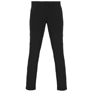 Asquith & Fox Womens/Ladies Casual Chino Trousers (Black)