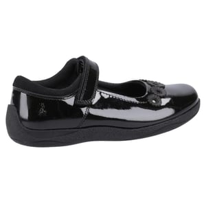 Hush Puppies Girls Christina Leather School Shoes (Black Patent)