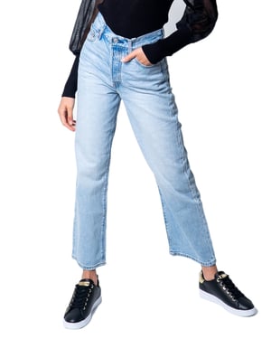 GBLevi's ribcage high waist straight fit jeans middle road
