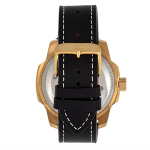 Shield Shaw lederen band duikhorloge voor heren met datum