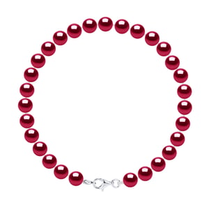 Armband van Echte Gekweekte Zoetwaterparels Rond 6-7 mm