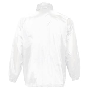 SOLS Unisex Surf Windbreaker Lichtgewicht Jasje (Wit)