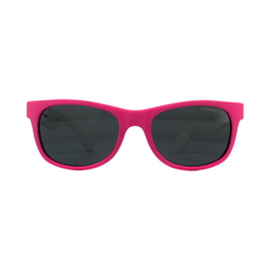 Polaroid Kids Rectangle Kidss Pink Camo Grey Polarized Sunglasses