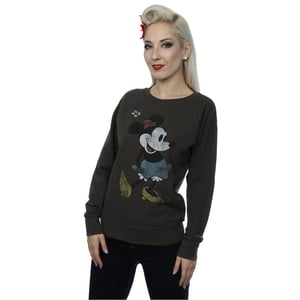 Disney Dames/Dames Klassiek Minnie Mouse Heather Sweatshirt (Licht Grafiet)