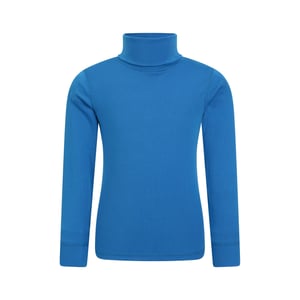 Mountain Warehouse Barn/ungdomar Talus Roll Neck Långärmad Topp (Cobalt)