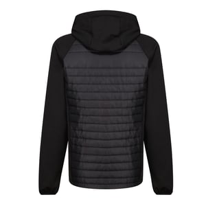Regatta Quiltad hybridjacka Navigate för herrar (Svart/Seal Grey)
