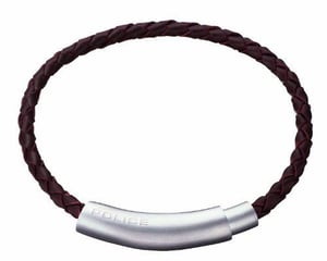 Police: "Close" Brown Leather Wrist Band