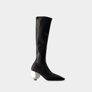 Circle Boots - Courreges - Syntetiskt läder - Svart