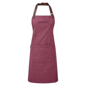 Premier Adults Unisex Annex Bib Apron (Burgundy)