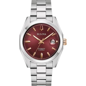 Bulova Surveyor Heren Horloge Zilverkleurig 98B422
