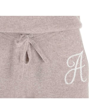 Crown Of Edinburgh Cashmere Track Pants Morningside Camel A