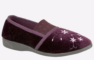 Zedzzz Joanna Embroidered Slippers Womens