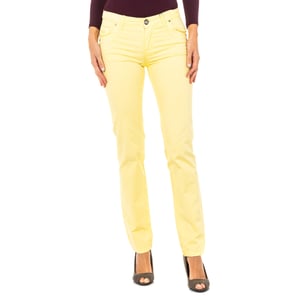 Stretch elastic pants with skinny-cut hems LWT006 woman
