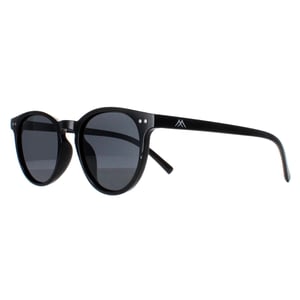 Montana Round Unisex Shiny Black Smoke Polarized MP75