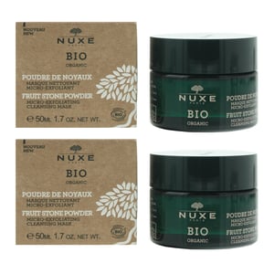 Nuxe Bio Organic Fruit Stone Powder Micro-Exfoliating Cleansing Mask 50ml x 2