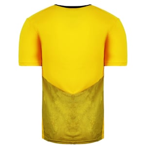 Puma V5.08 Short Sleeve Shirt V-Neck Yellow Mens Football Top 700471 07