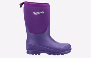 Cotswold Hilly Neoprene Tpr+neopreen Kinderen Paarse Regenlaarzen