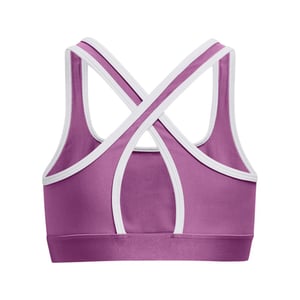 Girl's Under Armour UA Crossback Graphic Sports Bra in Purple