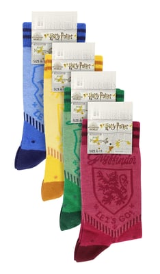 4 par Harry Potter-strumpor - blandade