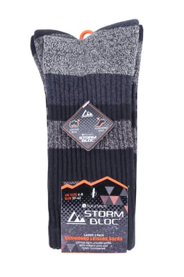 3 Pairs Ladies Anti Blister Cotton Hiking Socks with Padded Sole