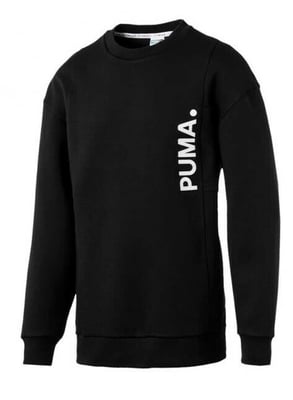 Puma Epoch Crew Pull Over Jumper Sweat Shirt Top Black Mens 577998 01
