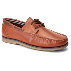 Base London Stern Leren Herenschoenen Burnt Tan