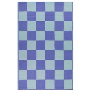furn. Checkerboard Recycled Outdoor Rug