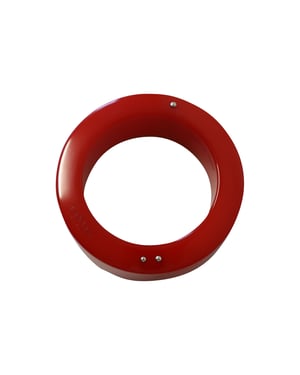 Lanvin Plexiglass Bangle Bracelet in Red Plastic