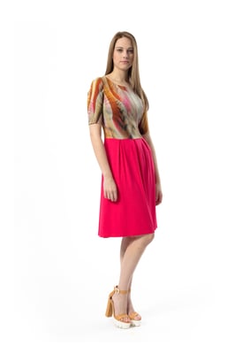 Abstract Animal Print Dress