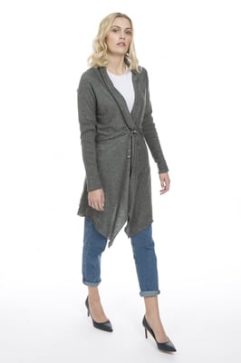 Jayley Grey Cashmere Cardigan
