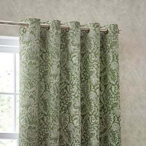Wylder Bali Botanical Jacquard Eyelet Curtains