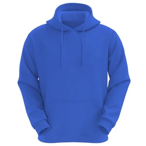 VR2 Denim Mens Plain Hoodie Long Sleeve Pullover