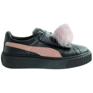 Puma Basket Platform PomPom Dam Svart Träningsskor