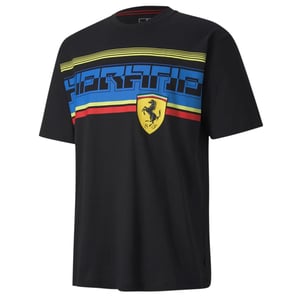 Puma Scuderia Ferrari Street Heren T-shirt Grafisch Logo Zwart 596139 02